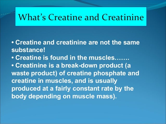 Creatine metabolism