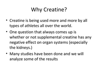 Creatine supplements | PPT