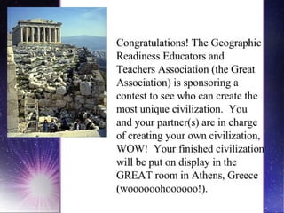 Creating A Civilzation