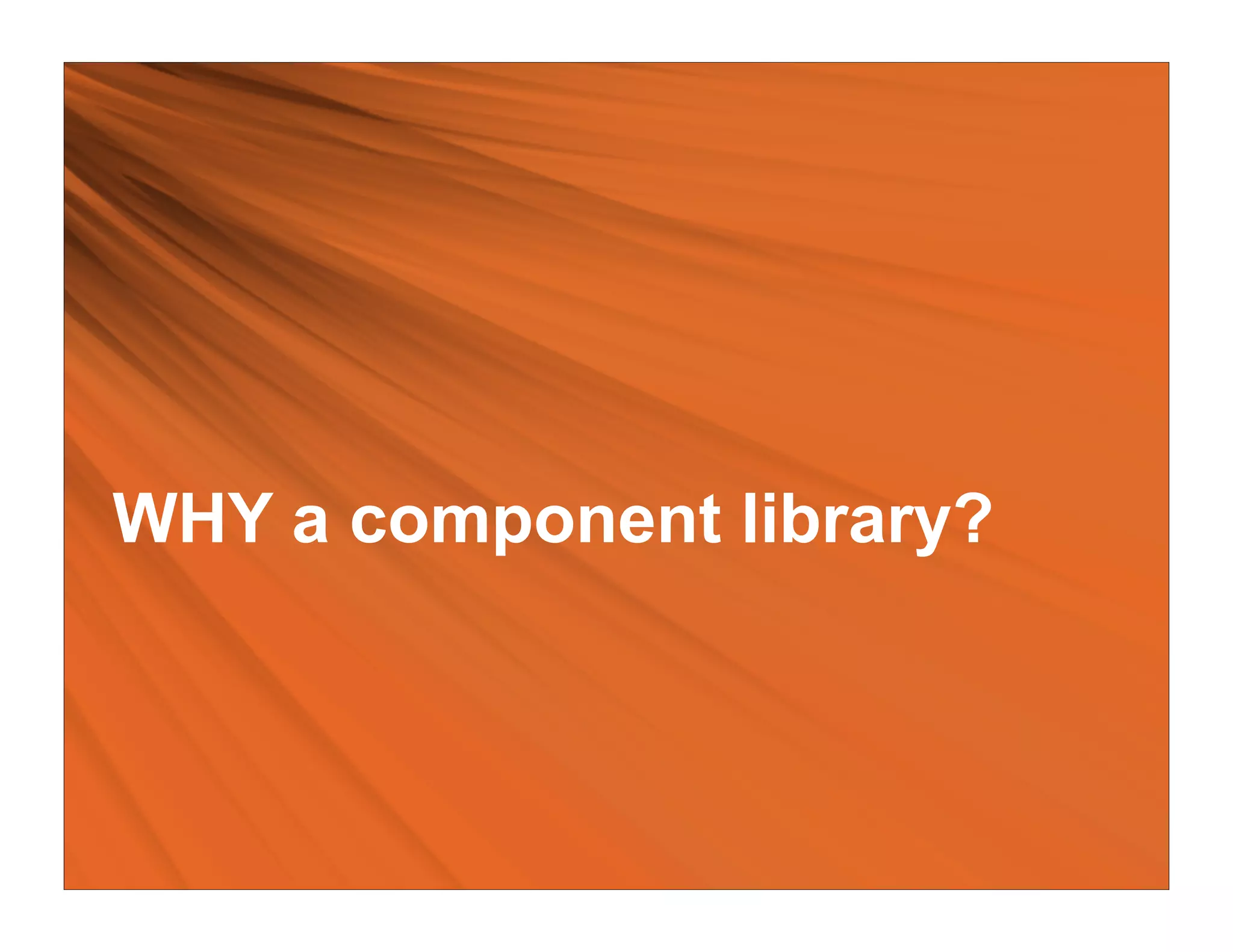 Creating a Component Library