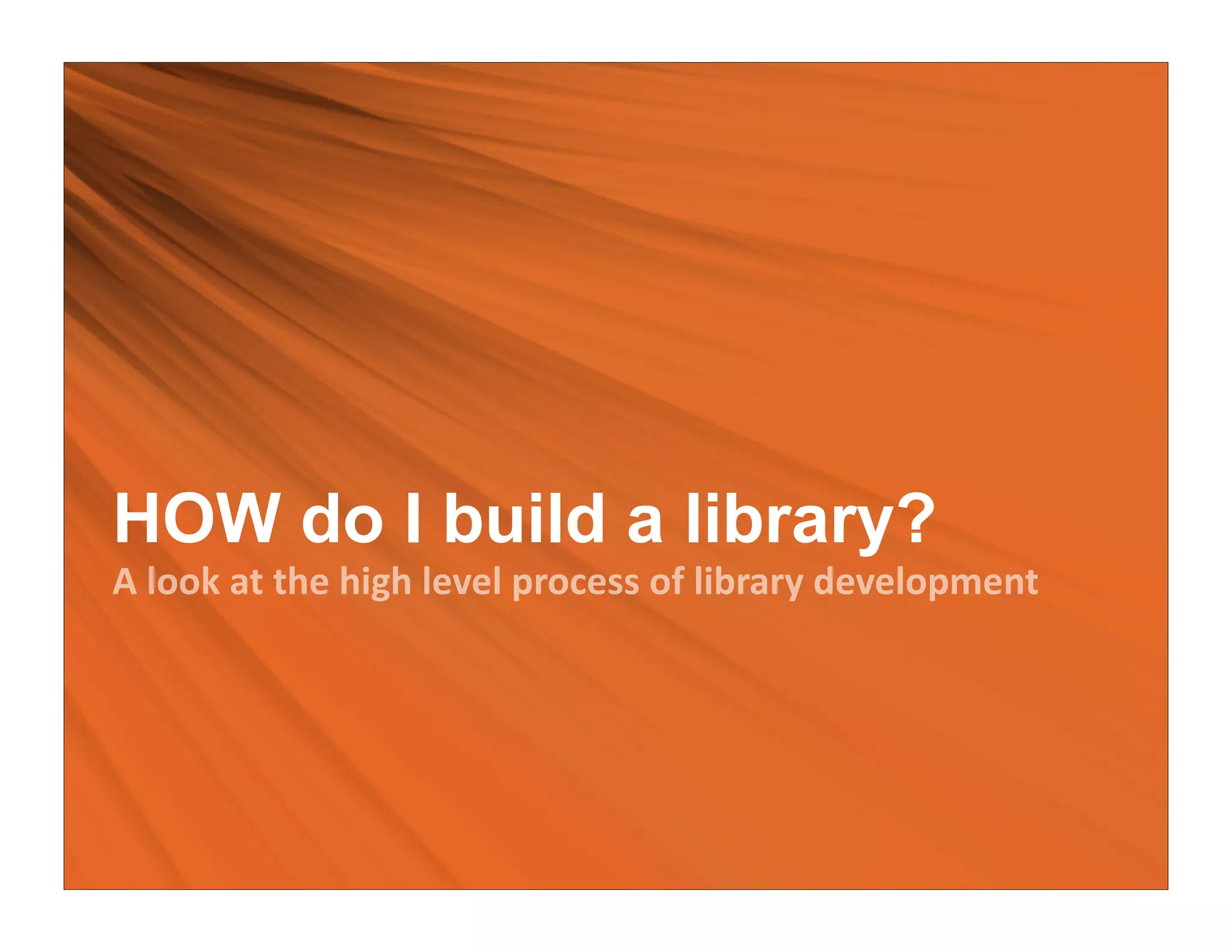 Creating a Component Library