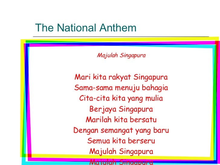 Creating A Singapore Identity