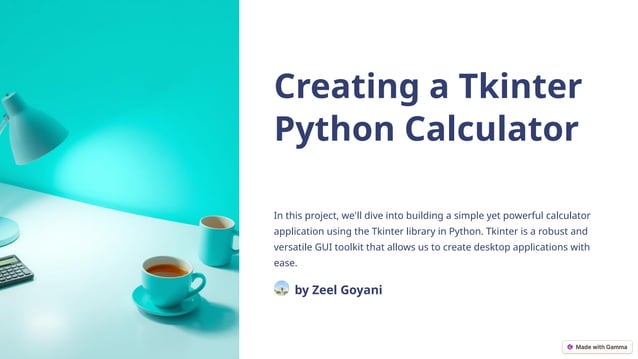Creating-a-Tkinter-Python-Calculator.pptx | Computing | Technology ...