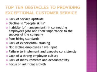 Creating And Maintaining Good Customer Relationships Creating And Maintaining Good Customer Relationships