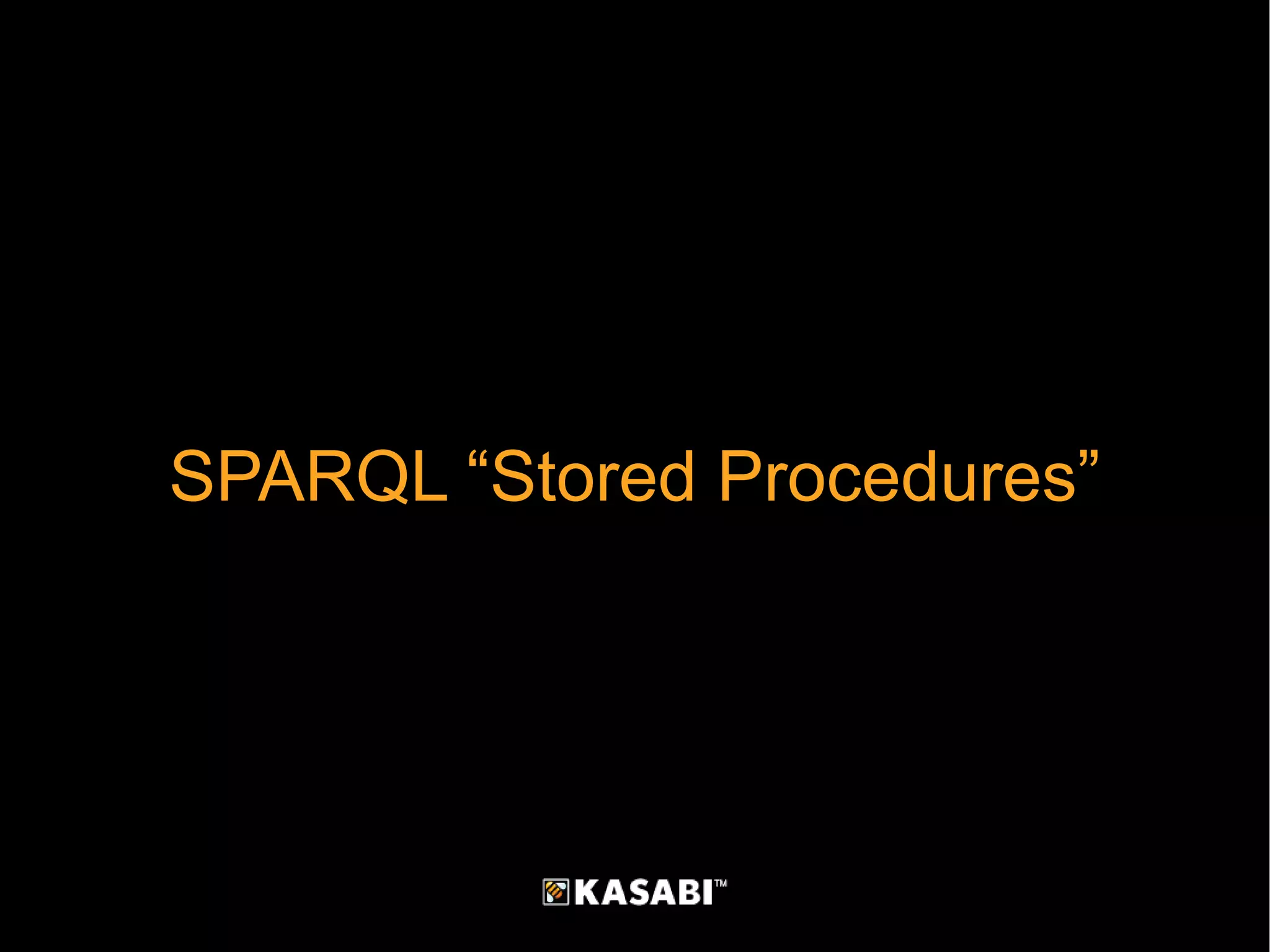 SPARQL “Stored Procedures” 
