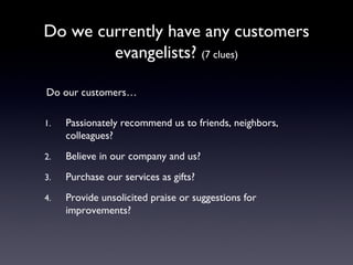 Creating Customer Evangelists | PPT