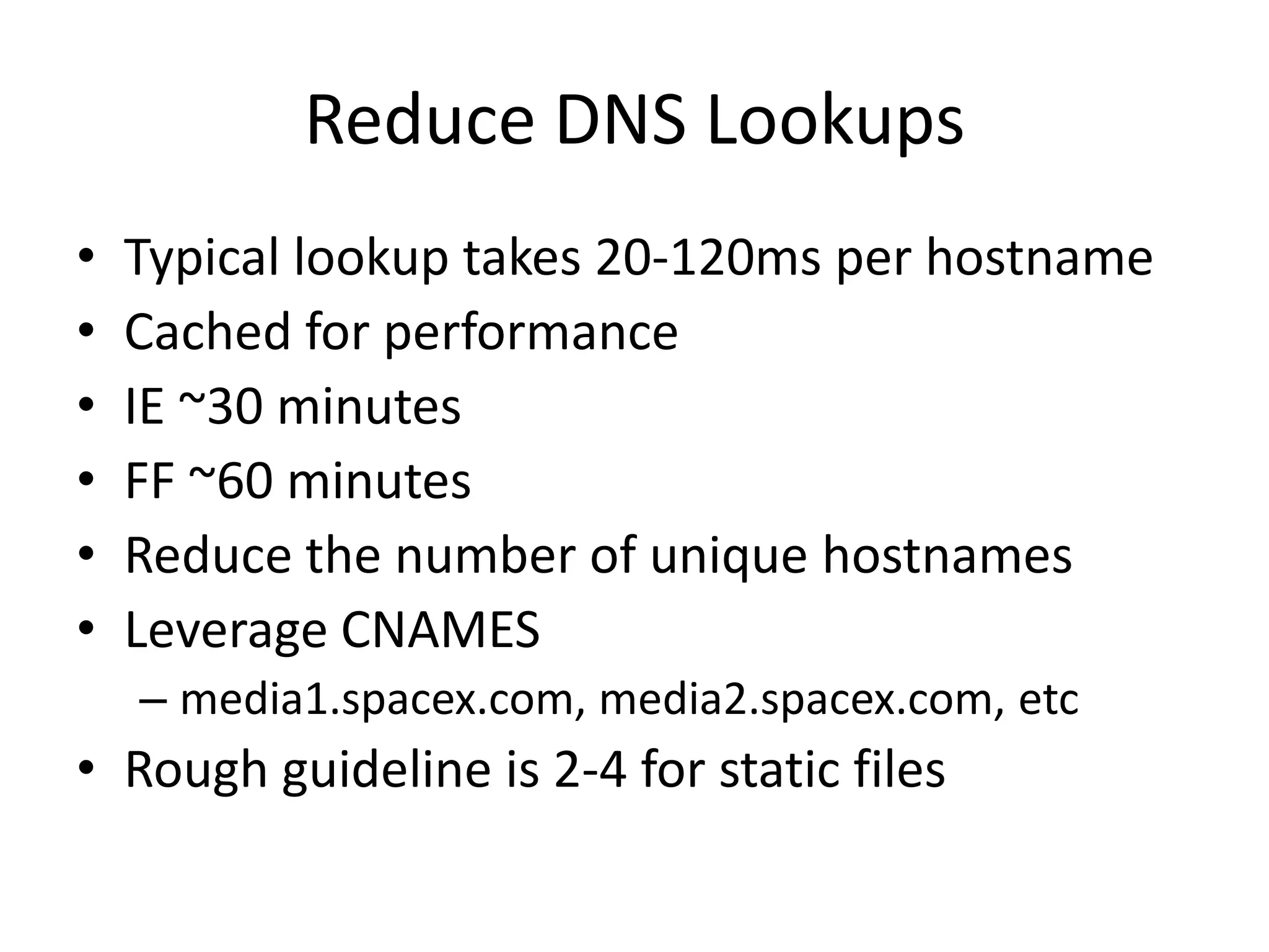 Put Stylesheets at the Top Makes page appear to render fasterAllows page to render progressively