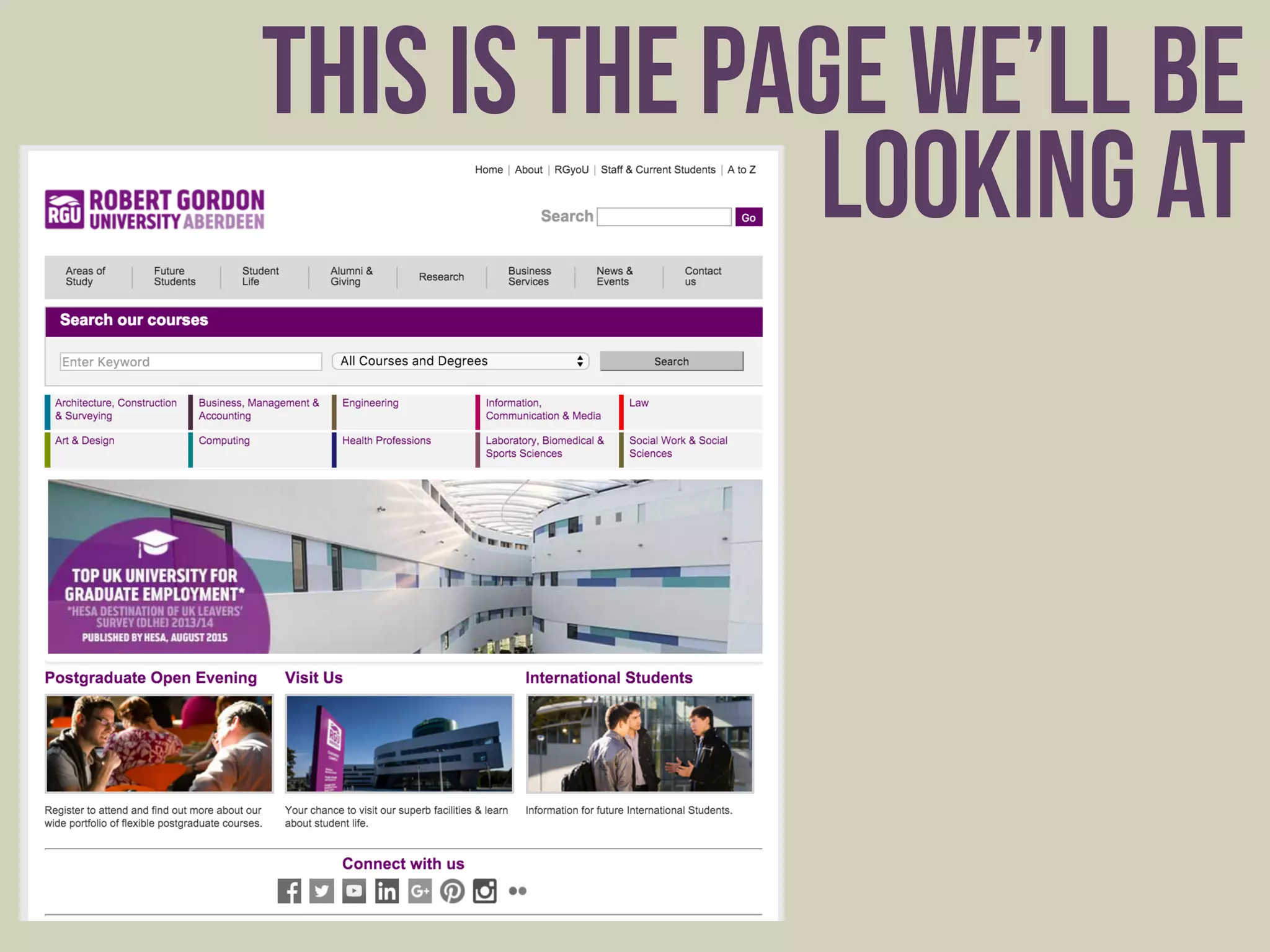 this is the page we’ll be
looking at
 