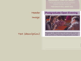 Header
Image
Text (description)
 