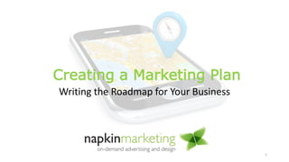 Writing the Roadmap for Your Business
1
Creating a Marketing Plan
 