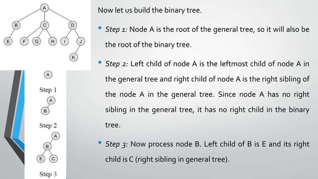 Creating a Binary tree from a General Tree.pptx | Programming Languages ...