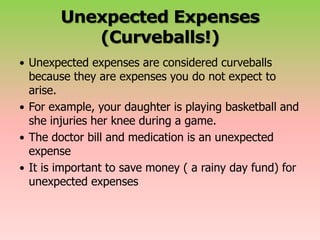 Creating a budget | PPTX