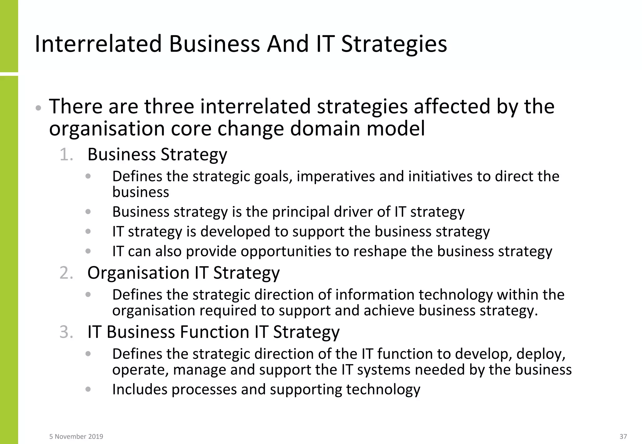 Creating A Business Focussed Information Technology Strategy | PDF