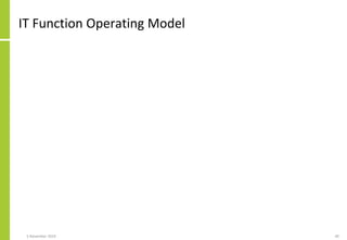 IT Function Operating Model
5 November 2019 40
 