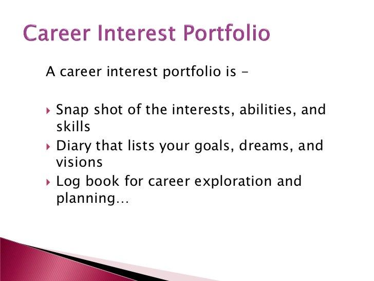 Creating a career portfolio