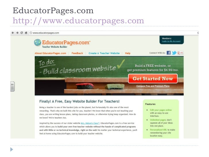 free teacher website builder