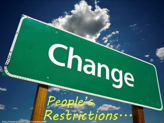 People’s 
Restrictions... http://www.linkedin.com/in/alanbueno 
 