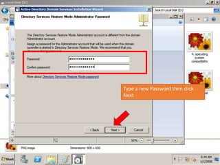 creating user passwords and using active directory -... creating active directory.pptx