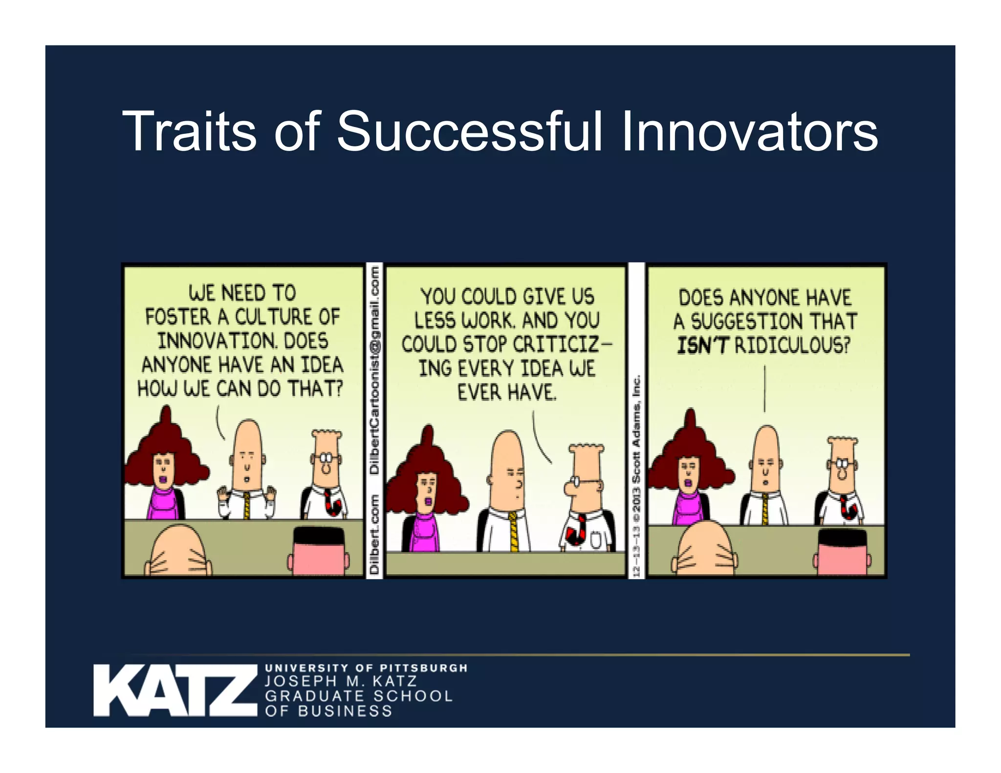 Traits of Successful Innovators

 