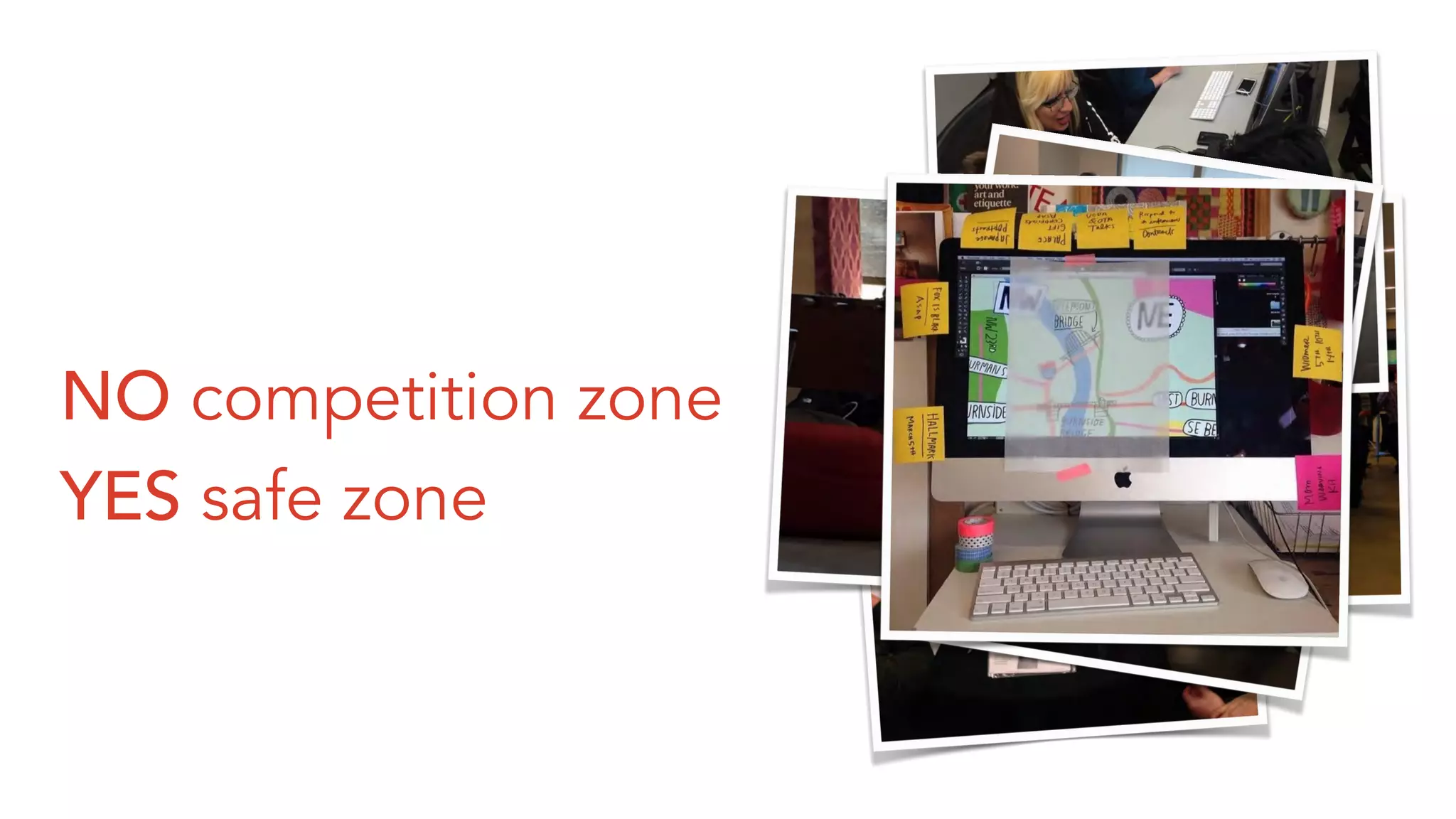 NO competition zone
YES safe zone
Design/Redesign your learning
environment.
 
