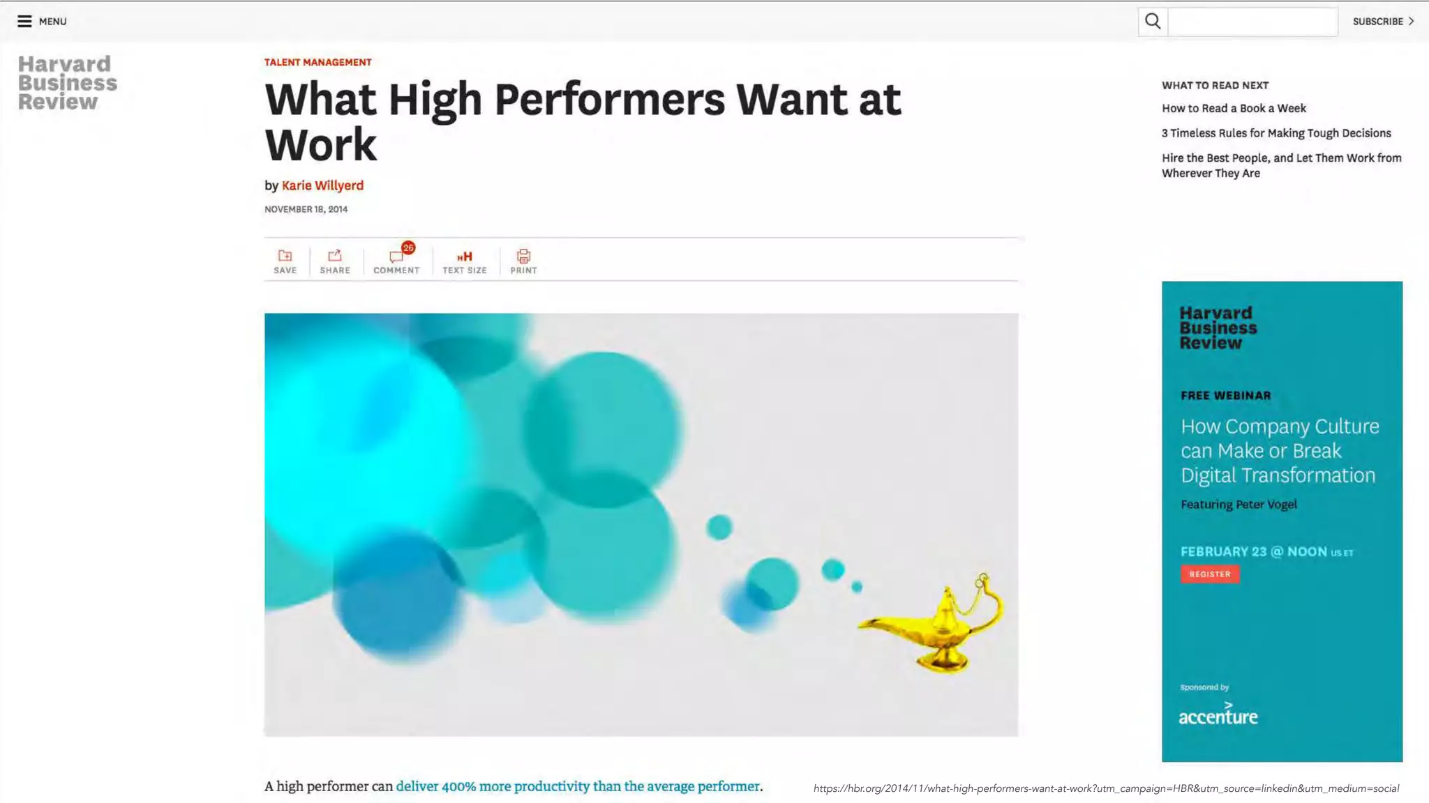–Johnny Appleseed
“Type a quote here.”
https://hbr.org/2014/11/what-high-performers-want-at-work?utm_campaign=HBR&utm_source=linkedin&utm_medium=social
 
