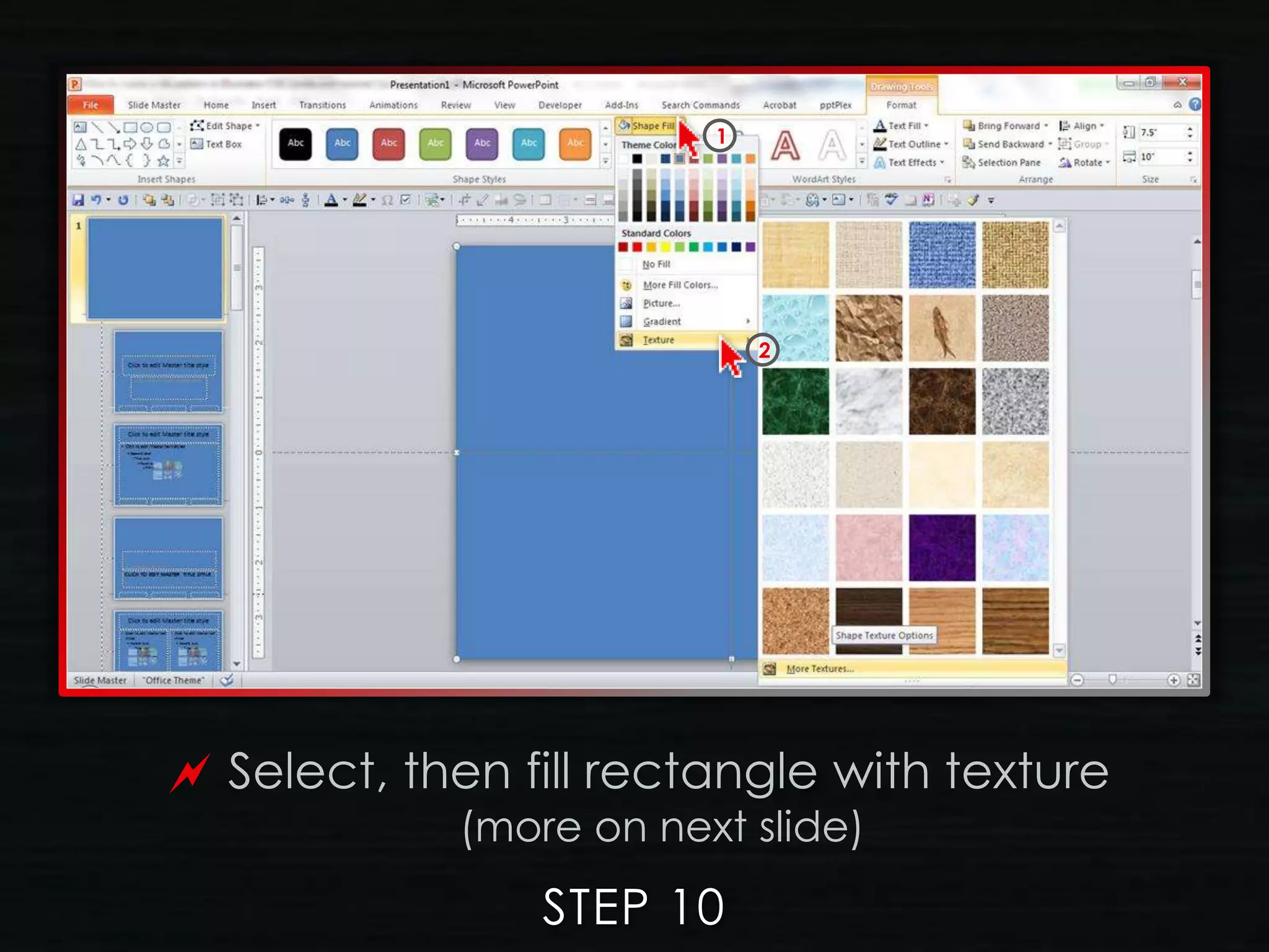 Tutorial: Creating a Custom Texture in PowerPoint | PPTX