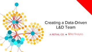 Creating a Data-Driven
L&D Team
+A RETAIL CO.
 