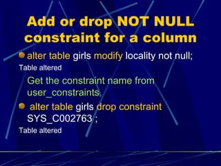 Creating a database | PPT