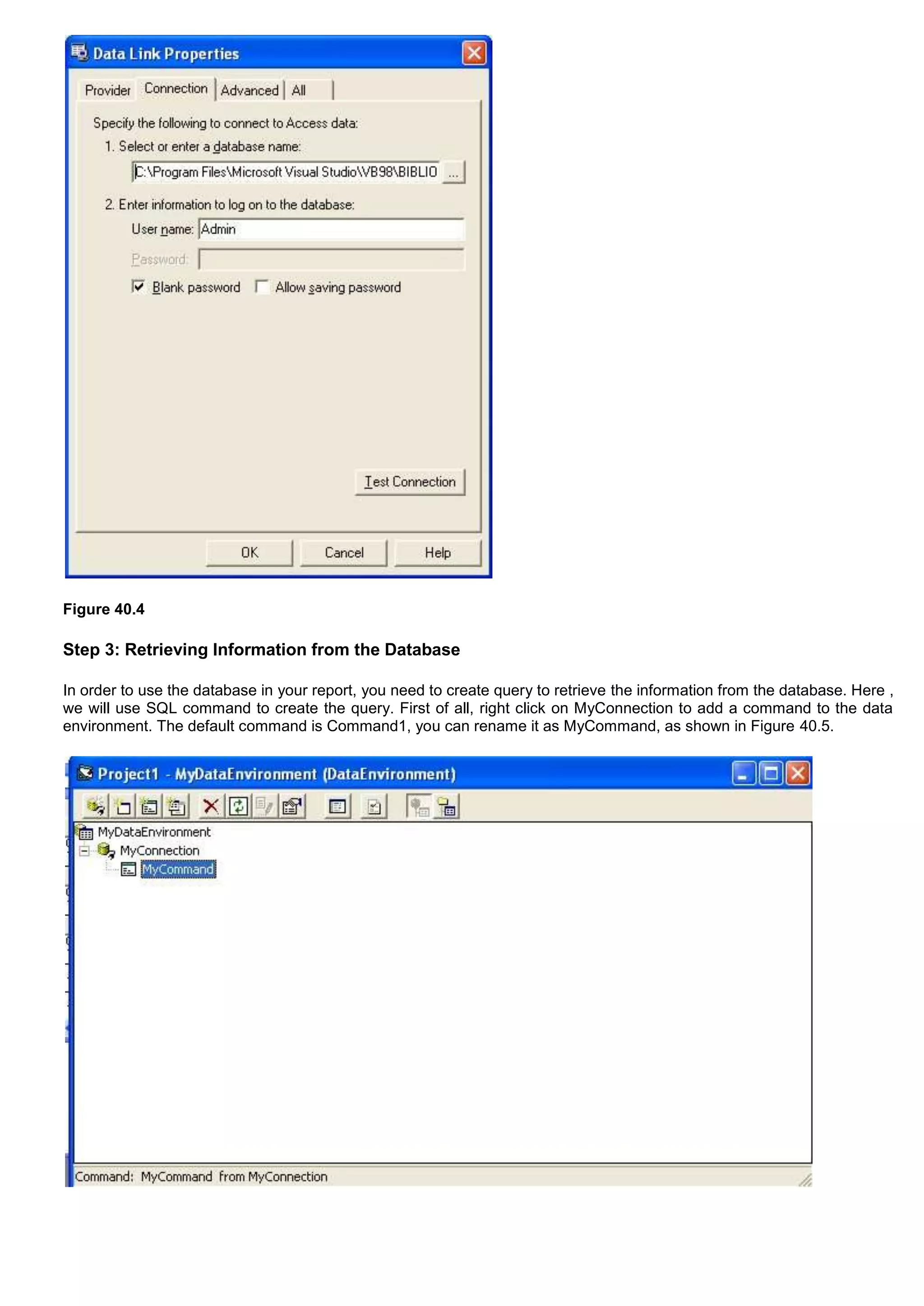 Creating a data report in visual basic 6 | DOCX | Desktop Publishing ...