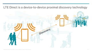 ©2013-2014 Qualcomm Technologies, Inc. and/or its affiliated companies. All Rights Reserved. 16
LTE Direct is a device-to-device proximal discovery technology
 