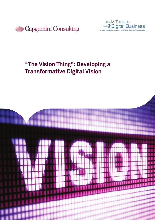 Creating a digital transformation vision