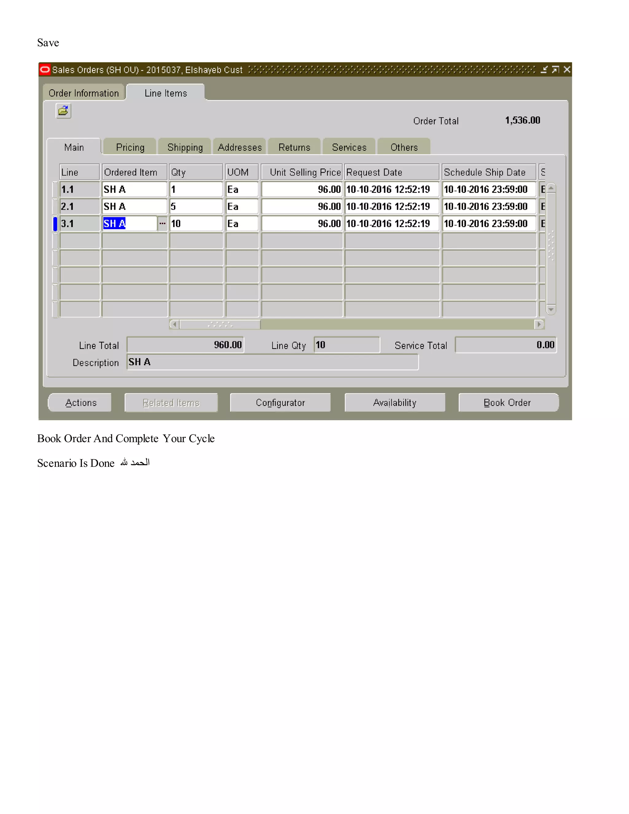 Save Book Order And Complete Your Cycle Scenario Is Done ‫هلل‬ ‫الحمد‬ 