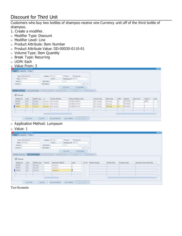 Oracle Advanced Pricing (Creating a discount modifier using qualifiers ...