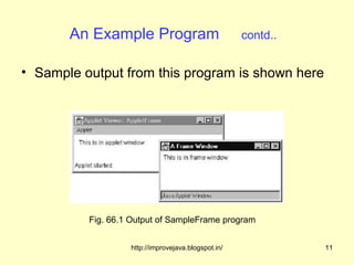 Creating a frame within an applet | PPT
