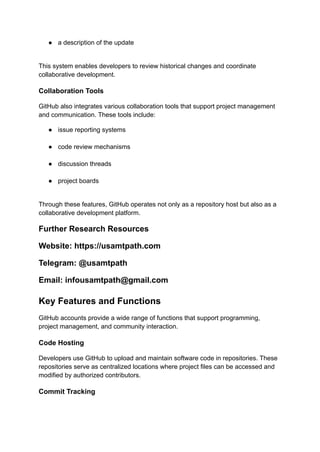 Creating a GitHub Profile_ Setup and Repository Management.pdf