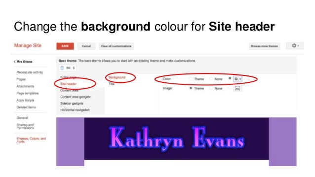 creating a google site