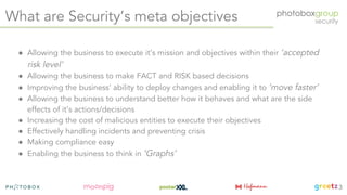 Creating a graph based security organisation - Apr 2019 (OWASP London chapter meeting)