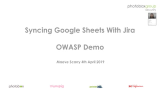 Creating a graph based security organisation - Apr 2019 (OWASP London chapter meeting)