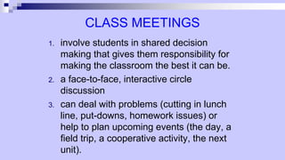 CREATING A KIND AND CARING CLASSROOM