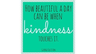 CREATING A KIND AND CARING CLASSROOM