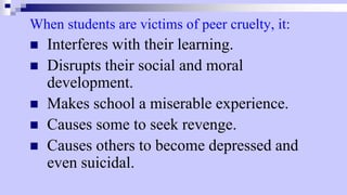 CREATING A KIND AND CARING CLASSROOM