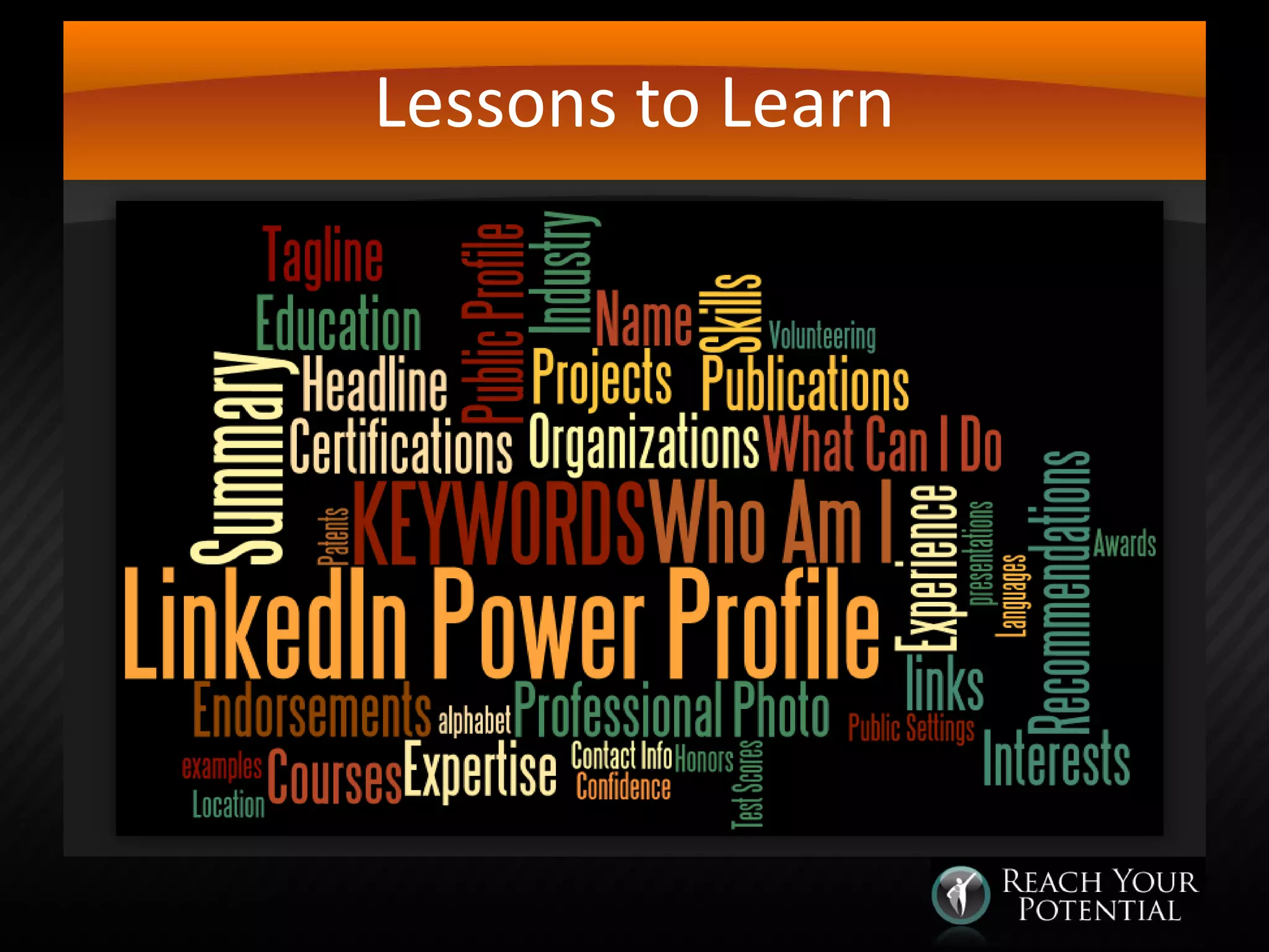 Lessons to Learn

 