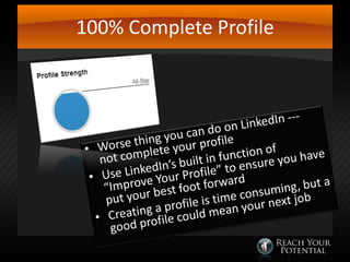 100% Complete Profile

 