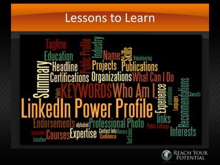 Lessons to Learn

 