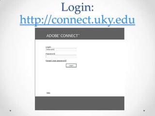 Login: http://connect.uky.edu