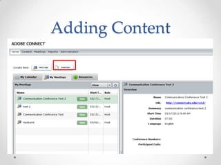 Adding Content
