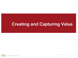 Creating and Capturing Value
 
