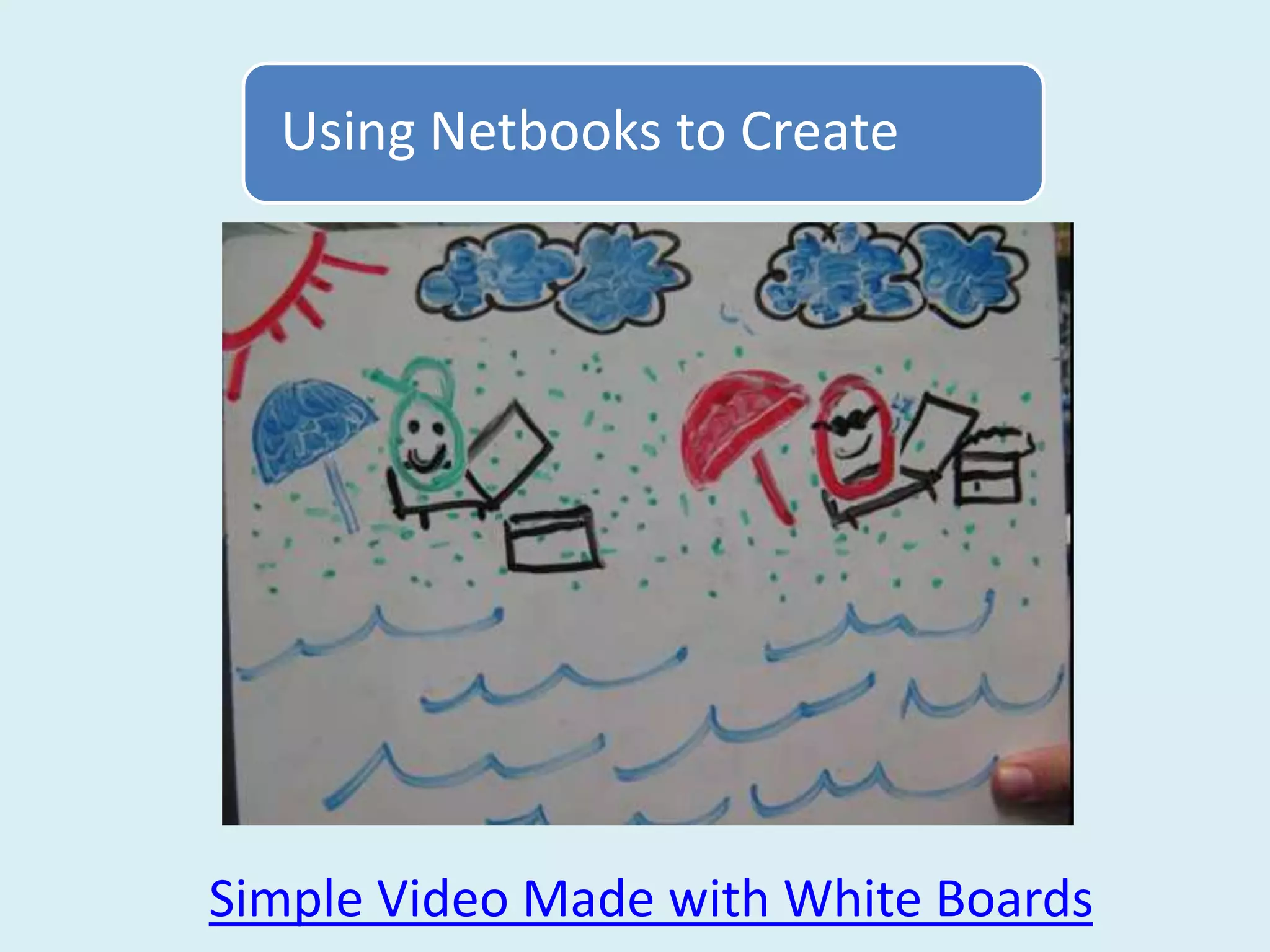 Using Netbooks to Create




Simple Video Made with White Boards
 