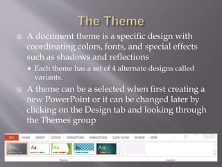 Creating and editing a presentation with clipart | PPTX