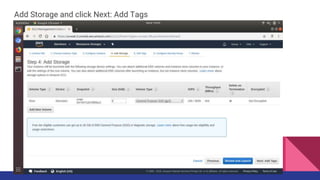 Add Storage and click Next: Add Tags
 